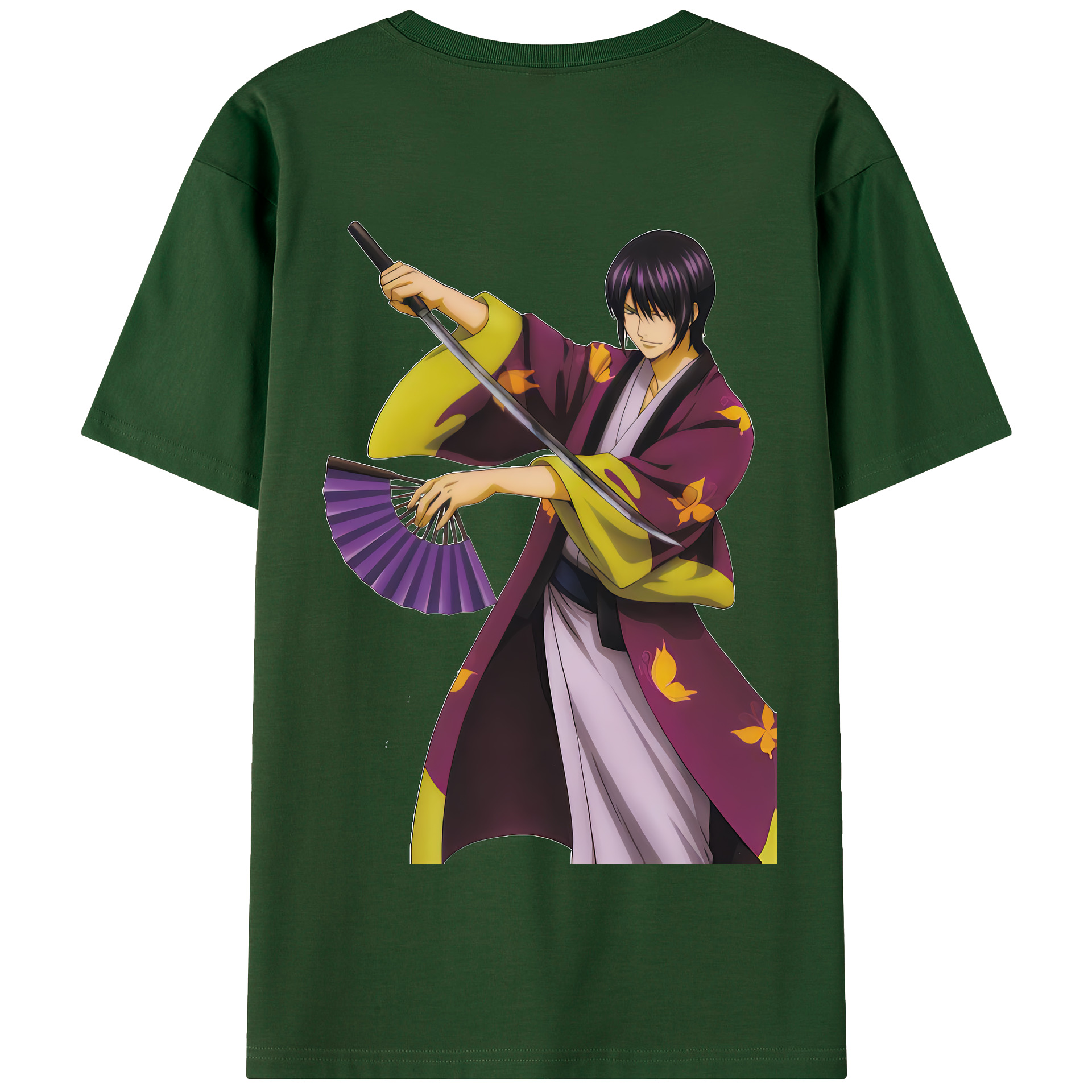 （画像用） ぎんたま 坂田銀時（さかたぎんとき） 神楽 志村新八（しむら しんぱち） GINTAMA Sakata Gintoki Kagura Shimura Shinpachi 綿100％半袖Tシャツ（背面プリント）